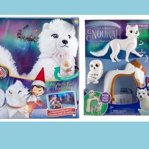 NWT - The Elf on the Shelf Artic Fox Plush and Book + Noorah Action Figure
